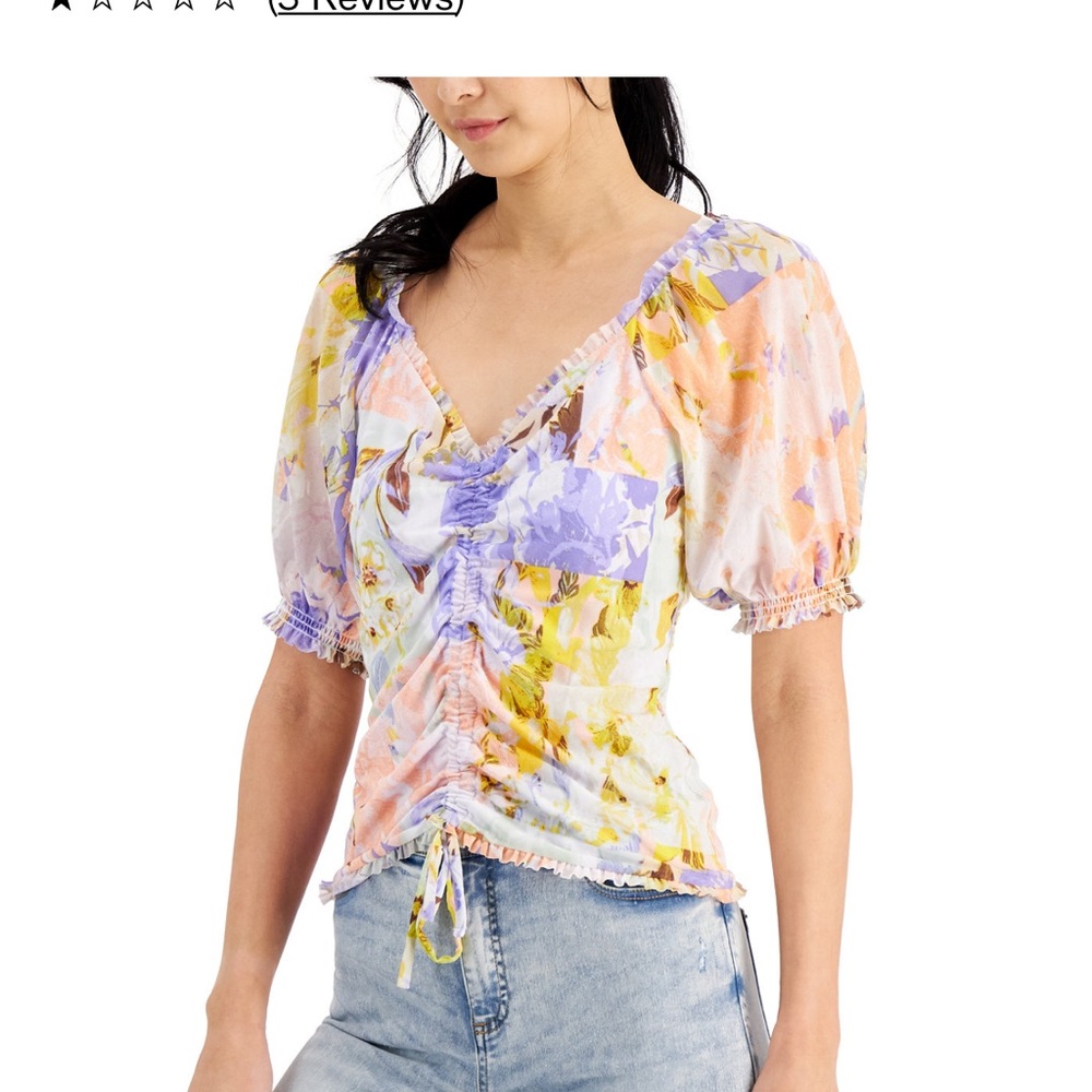 Inc brand very cute pastel floral top. Brand new with tags